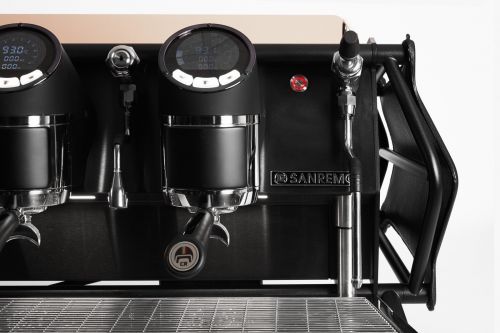 SANREMO Cafe Racer / エスプレッソマシン　黒赤 Sanremo Cafe Racer Naked (Red/Black) 3 Group Commercial Espresso
