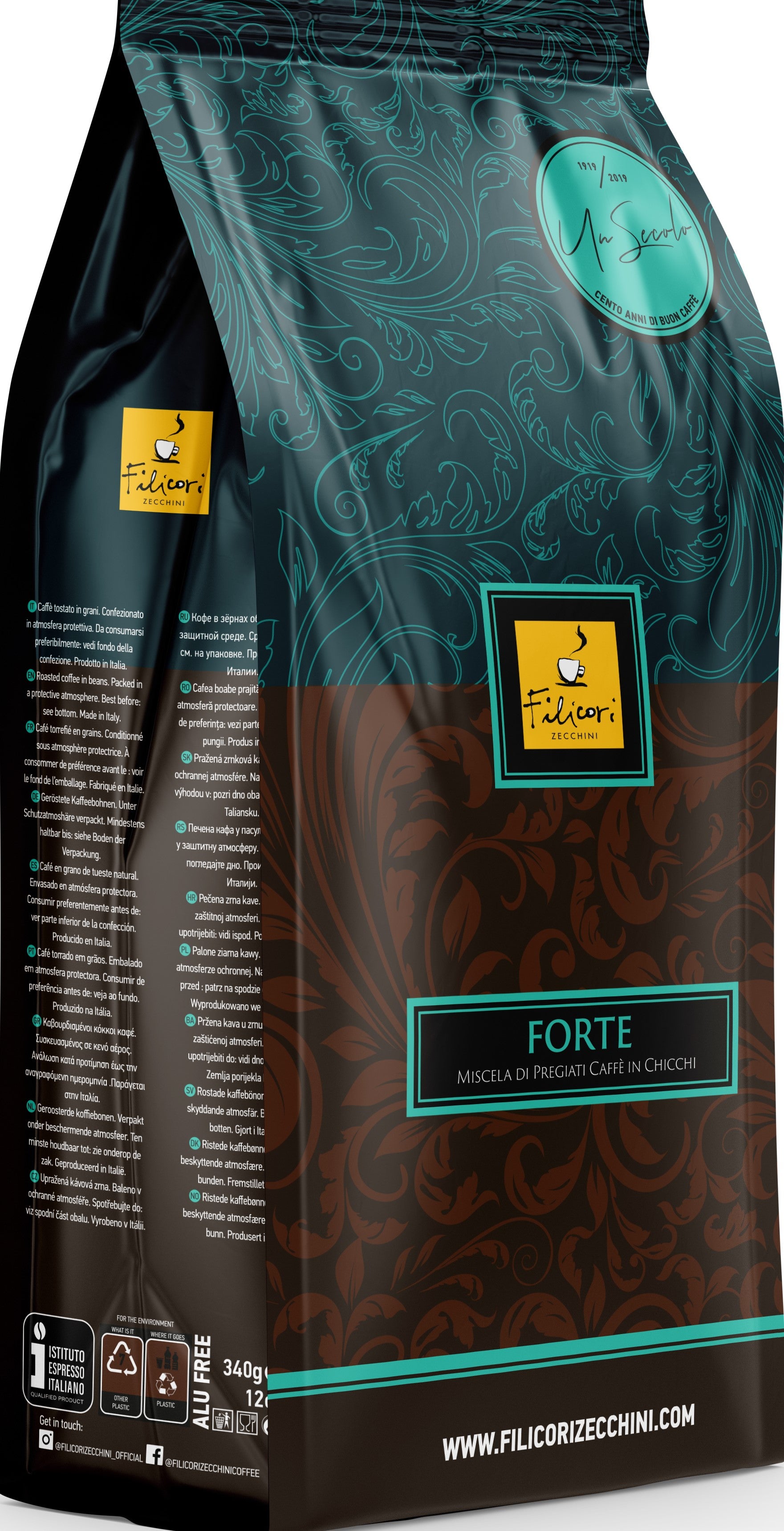 Filicori Zecchini Forte Bean 6 x 2.2Lb. Bags,