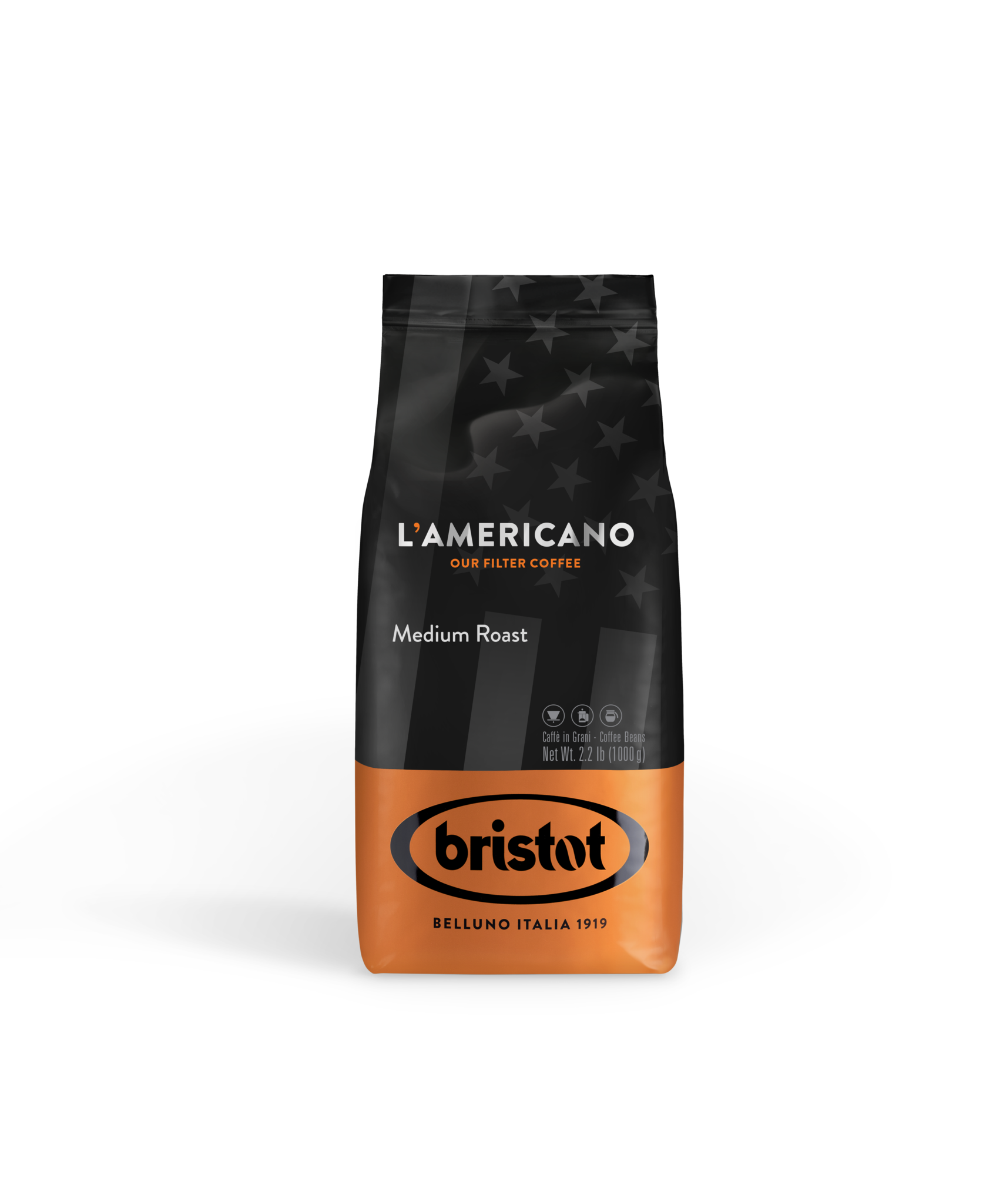 Bristot L&#39; Americano Medium Roast Blend Bean 13.2
