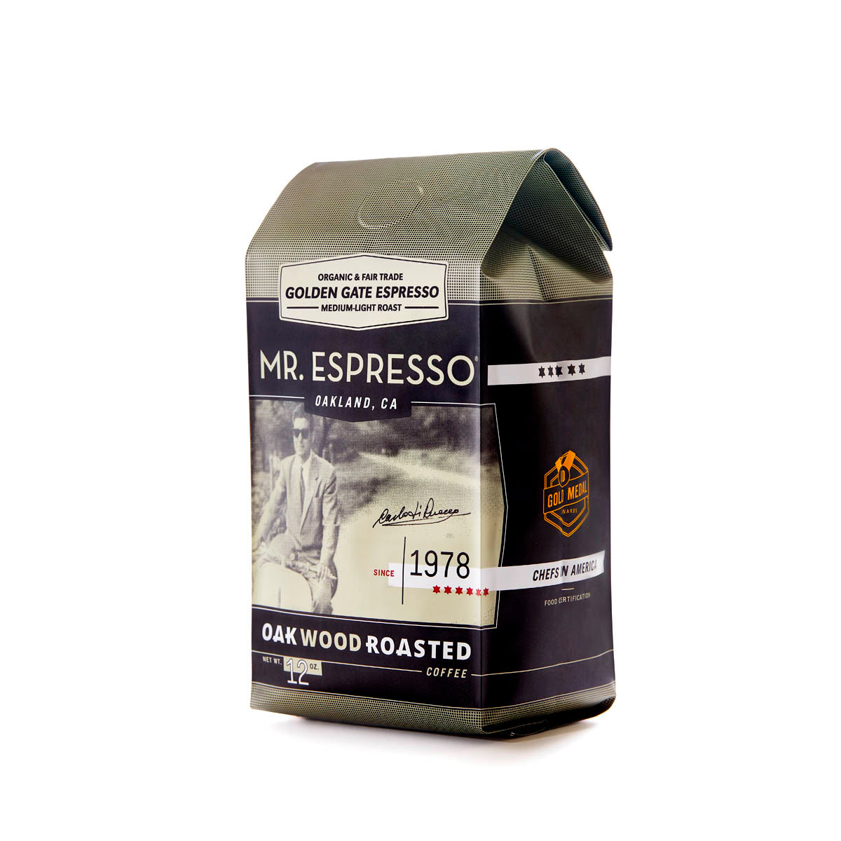 Mr. Espresso Organic Golden Gate Espresso 6 X 12oz