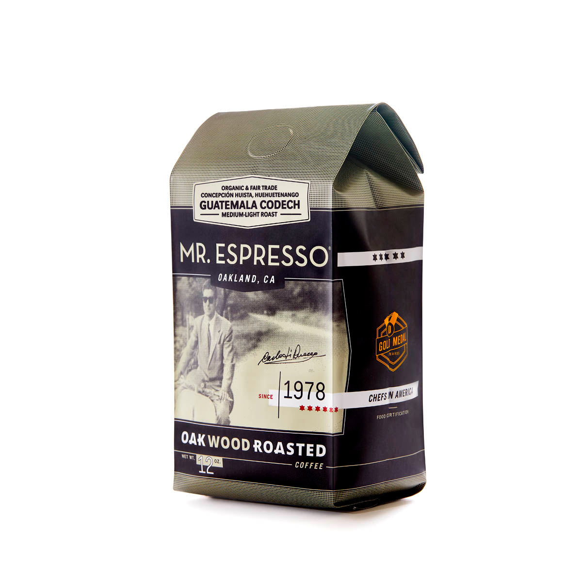Mr. Espresso Organic Guatemalan Single Origin 6 X 12oz. Med-Light