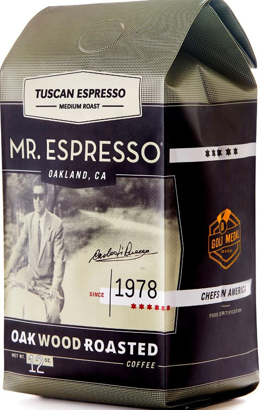 Mr. Espresso Tuscan Espresso 6 X 12oz. Bags