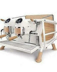 Sanremo Café Racer White Wood Espresso Machine 2 & 3 Group